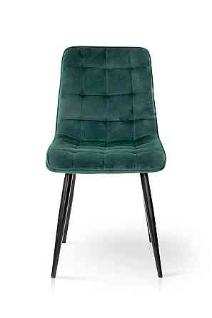 Стілець Віллі чорний /велюр зелений Київ