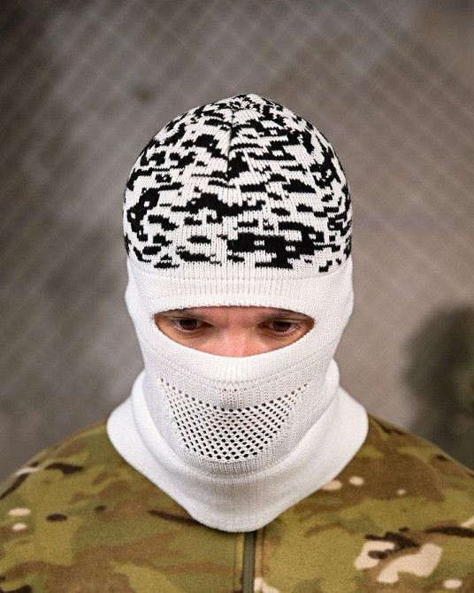 Балаклава трансформер ч/б ТР6281 Одеса - фото 2