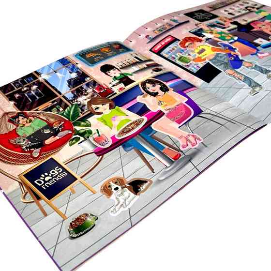 Дитяча книжечка з наклейками "Glamour Girls" РМ-87-03 Вінниця