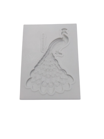 Молд кондитерский Павлин 80 на 55 мм серый Киев