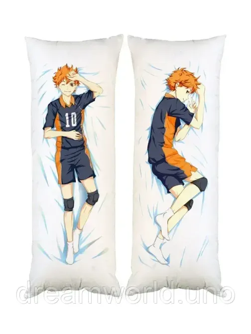 Подушка дакімакура Хіната з аніме Волейбол декоративна ростова подушка для обіймання двостороння Харків - фото 1