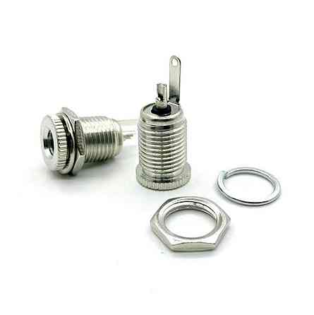 Разъем питания DC099 с резьбой, 5 шт, металл Киев