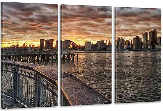 Модульная картина Город Закат Art-10_3А Киев