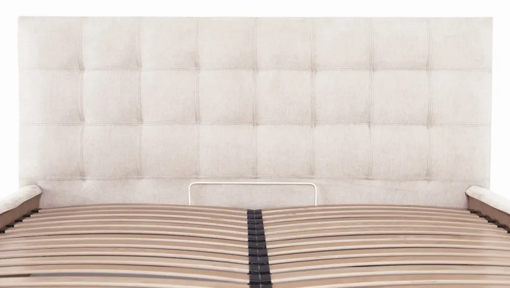 Кровать Chester New VIP 140 х 190 см Мисти Milk С дополнительной металлической цельносварной рамой Бежевый Киев - изображение 5