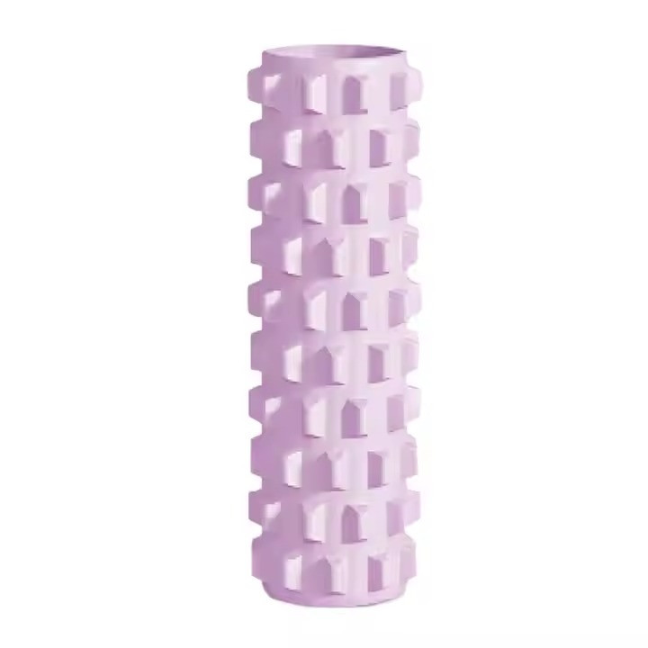 Ролик массажный для йоги и фитнеса,валик гимнастический, фиолетовый 45 х 14,5 см 2063_Purple Каменец-Подольский - изображение 2