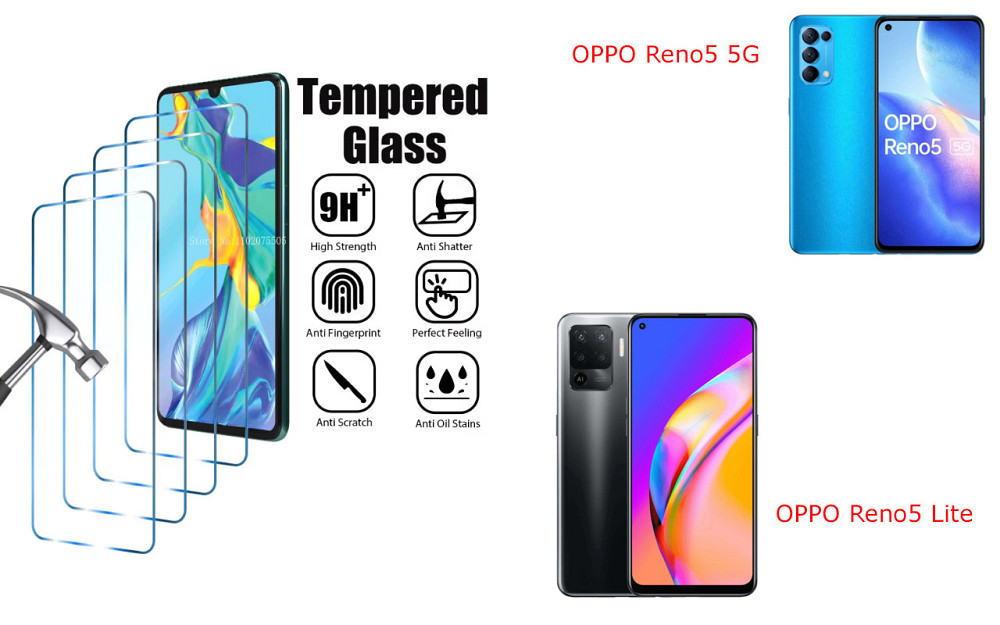 Защитное стекло ArmorGlass для OPPO Reno5 5G, OPPO Reno5 Lite – устойчивое к царапинам и ударам Киев - изображение 1
