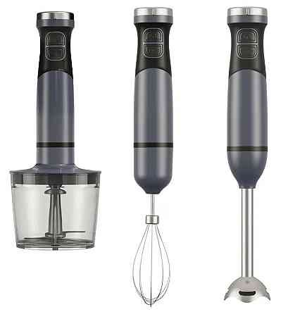 Блендер Kyvol HB080 ручний/ 600Вт/ 2 швидк./чаша для змішування/ мультиподрібнювач/ чорний Вінниця