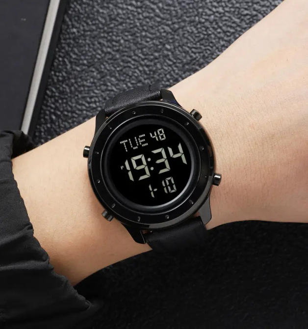 Чоловічий наручний електронний годинник Skmei 1864 (Чорний) Вінниця - фото 8