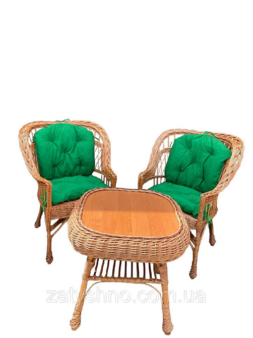 Комплект плетених меблів з подушками Київ - фото 5