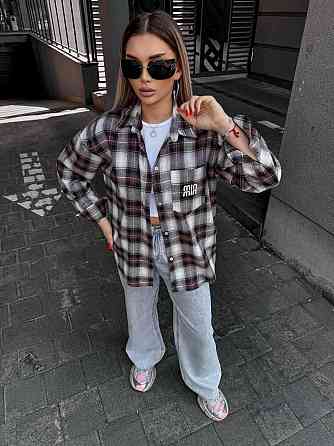 Жіноча сорочка в клітинку ( з накатом) Одеса