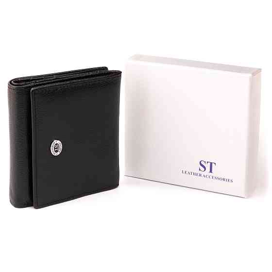 Компактний гаманець жіночий ST Leather 19256 Чорний Київ