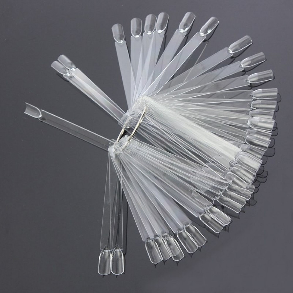 Палітра-віяло для лаку, на кільці на 50 зразків.12.3см." М'який квадрат" Київ - фото 2