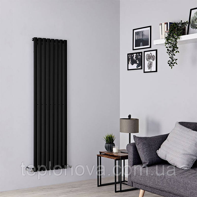 Дизайнерский радиатор 1500/472 (мм) чёрный мат IDEALE ADELE (универсальное подключение) 11 8/1500/472 Черновцы - изображение 5