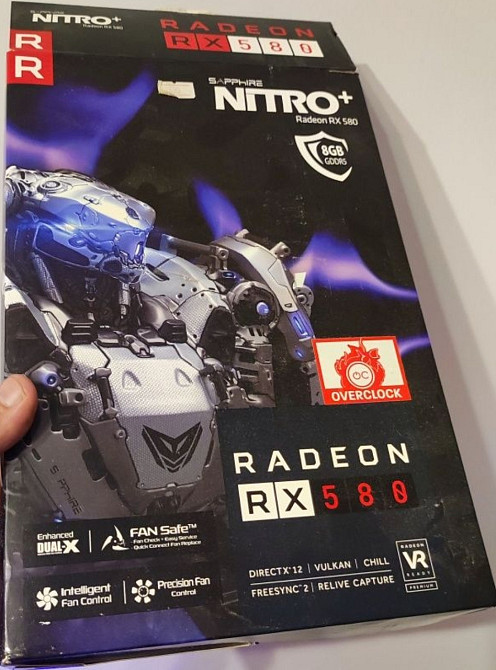 Видеокарта Sapphire Nitro AMD RX580 8gb Киев - изображение 2