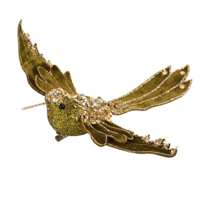 Прикраса декоративна YES! Fun Пташка 21 см Темно-зелена (974964) Вінниця - фото 1