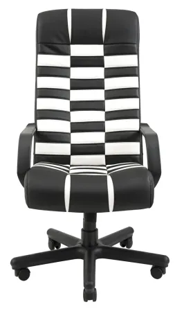Офісне Крісло Керівника Richman Atlant Fly 2300-2230 Пластік М1 Tilt Чорно-білий Дніпро