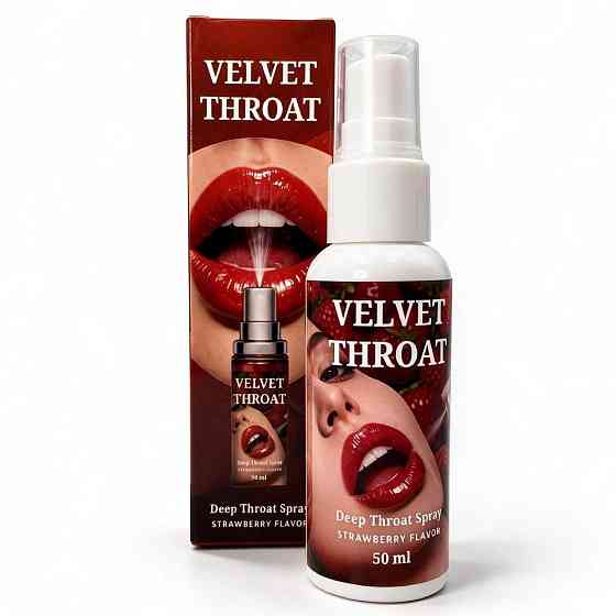 Спрей для глубокого минета WOW Velvet Throat клубника, 50 мл Sex Aura Киев