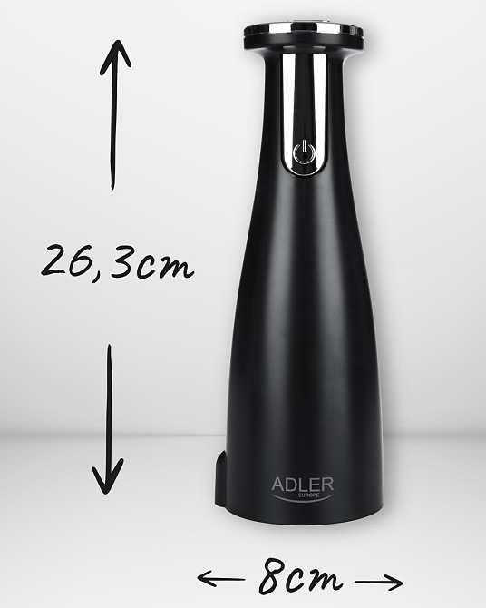 Млинок для спецій Adler AD 4449 black електричний/150мл/керамічні жорна/USB-C/3 змінні млинки/чорний Винница - изображение 10
