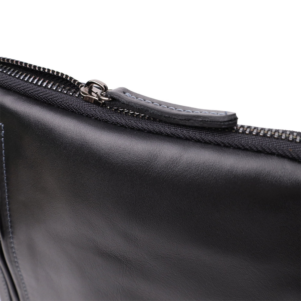 Стильная и практичная мужская сумка на плечо из натуральной гладкой кожи Shvigel 23153 Черный Киев - изображение 7