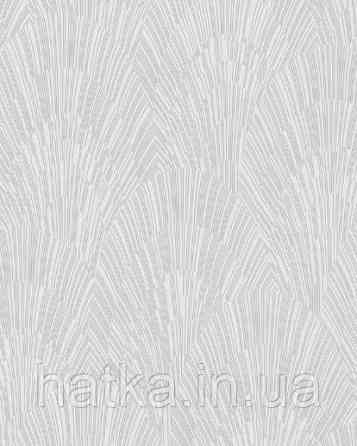 Шпалери вінілові на флізелін Marburg Giulia геометрія абстракція смуга півколо білі на світло-коричневому 3д Київ