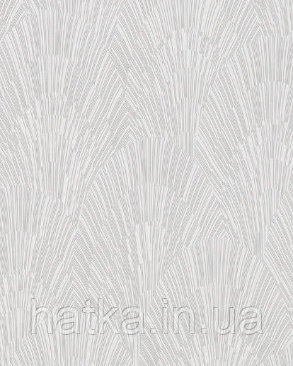 Шпалери вінілові на флізелін Marburg Giulia геометрія абстракція смуга півколо білі на світло-коричневому 3д Київ - фото 1
