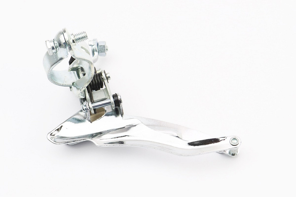 Перемикач ланцюга передній з нижньою тягою, кріпл. 28,6мм, під зірку 42Т, хром Київ - фото 2