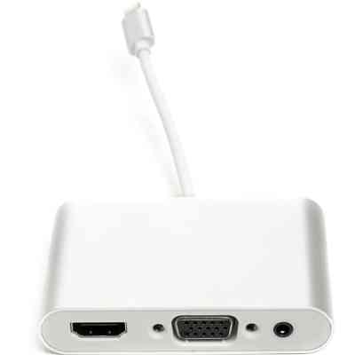 Переходник Lightning (M) to HDMI, VGA, 3.5mм (F) PowerPlant (CA911929) Винница