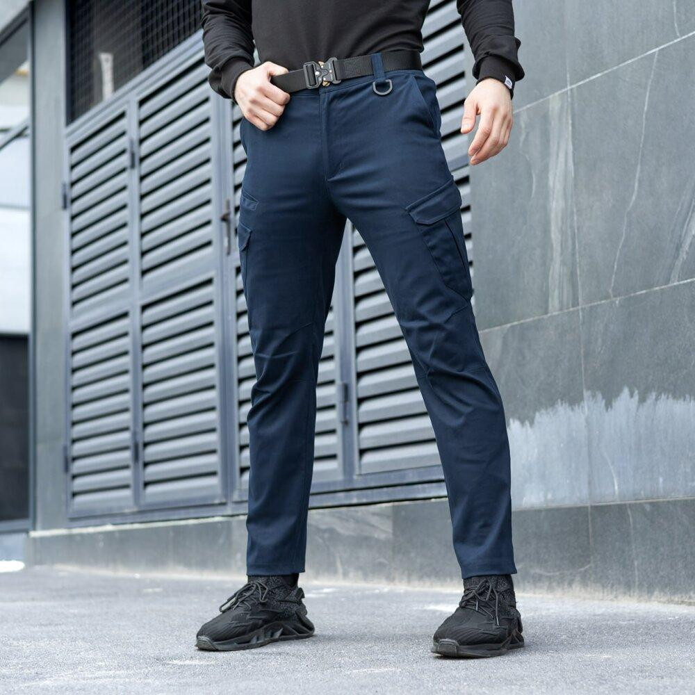 Штани тактичні темно-сині чоловічі M Pobedov Tactical V2 Київ - фото 4