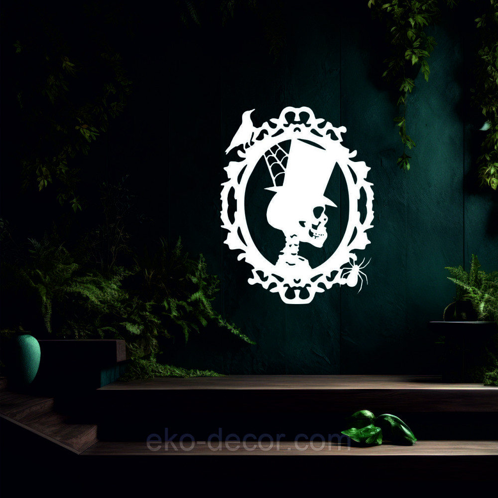 Декоративне настінне Панно «Скелет», Декор на стіну 110*85 см, Білий Київ - фото 4