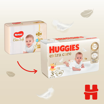 Подгузники Huggies Extra Care Size 3 (6-10 кг) 40 шт (5029053574400) Винница - изображение 10