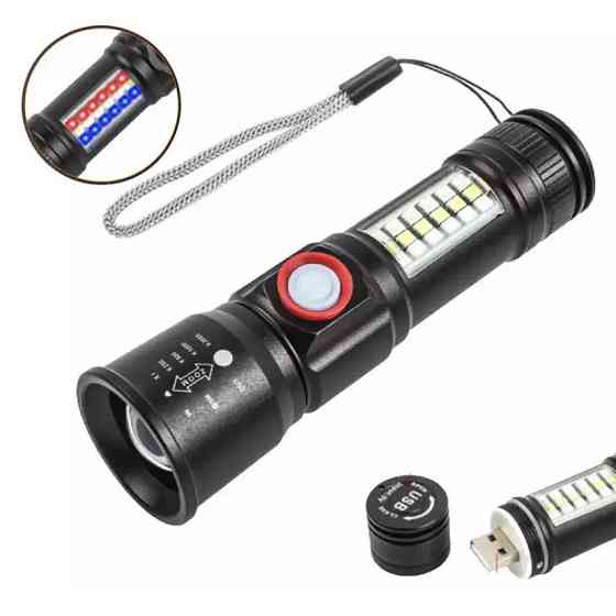 Якісний ліхтарик SY-1903C-P50+SMD+RGB, Тактичні ліхтарі для полювання, пошуковий TR-274 ліхтар ручний Київ