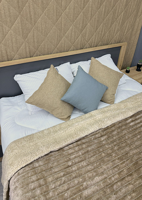 Плед 200х230 см (+-10см) на овчине 