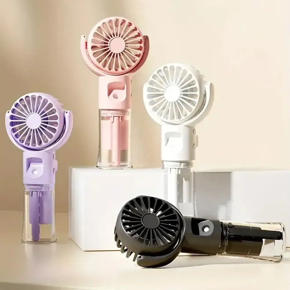 Ручной вентилятор с USB-распылителем / Аккумуляторный мини вентилятор Коломия - фото 7