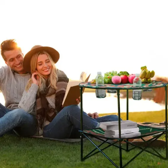 Раскладной набор для пикника, круглый стол и 4 стула, компактная сумка GP4264 Коломия