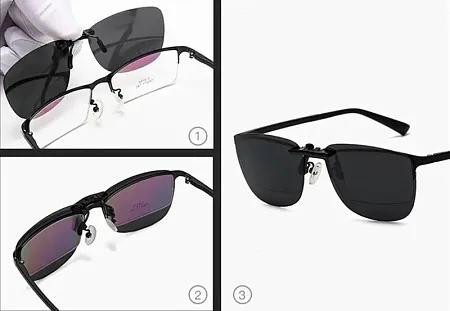 Сонцезахисні окуляри-кліпси чорні Луцк - изображение 3