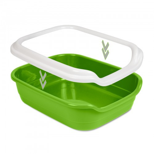 Туалет Природа «Comfort L» для кошек, 49х39х15 см (зеленый) Киев - изображение 3