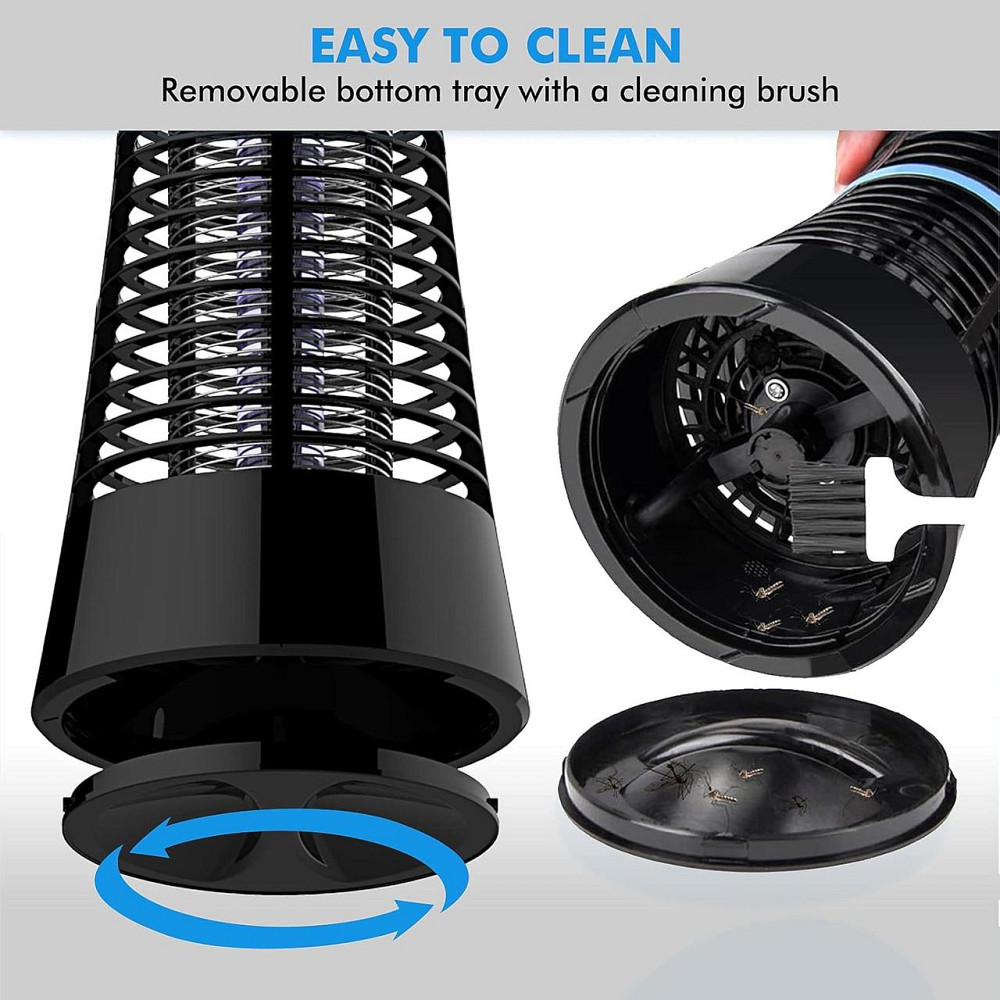 Электрическая ловушка лампа от насекомых, комаров Qomolo Iki-056A, ультрафиолетовая лампа 900В, действие 30 м² Киев - изображение 5