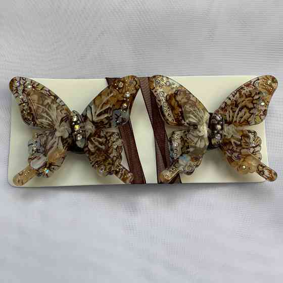 Магніти для штор і гардин Метелик Люсі набір 2 шт Коричневий (81-169) Київ