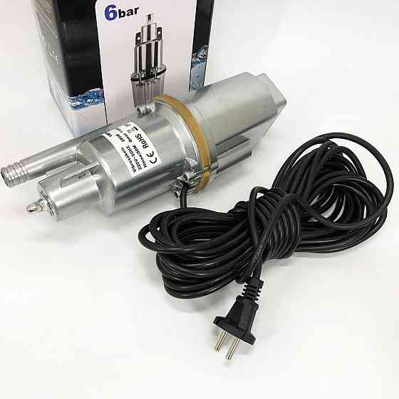 Насос вібраційний 0.25кВт, H 75м, Q 18л/хв, Ø100мм, 10м кабелю, верхній забір VX-18 Львів