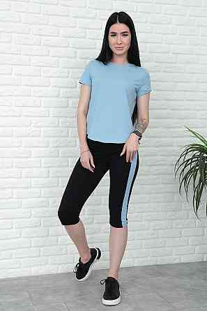 Спортивний костюм з бриджами "Dion" оптом | Норма Блакитний, 46-48 Київ