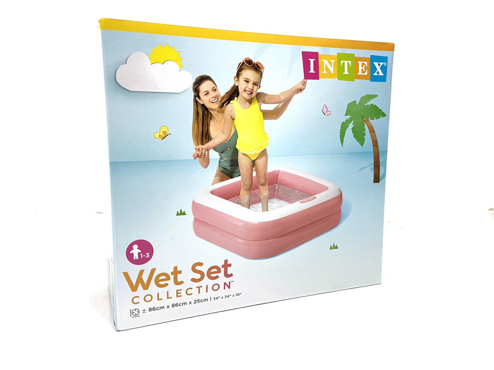 Басейн надувний Intex дитячий 86 х 86 х 25 см Рожевий (57100 NP) Чернигов - изображение 1