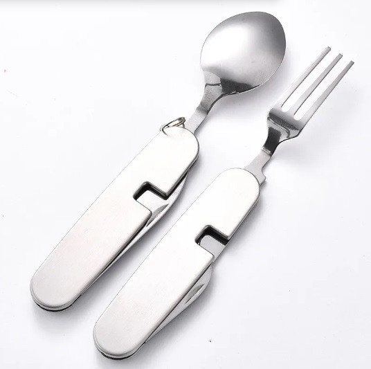 Туристичний столовий прилад, метал, A675 малий Дніпро - фото 3