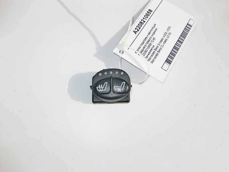 Mercedes-Benz  A2208210658 7C45 Кнопки підігріву та вентиляції переднього правого сидіння S-Class W220 CL C216 Одесса - изображение 1