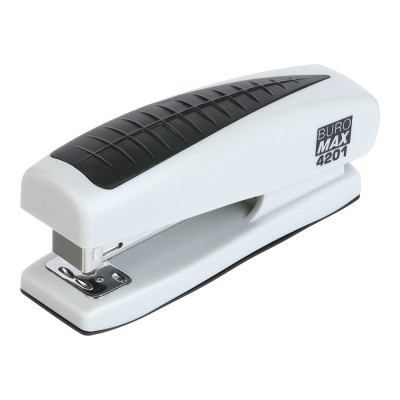Степлер Buromax пластиковий, 20 аркушів, (скоби №24;26), 123 х 36 х 52 мм, сірий (BM.4201-09) Вінниця - фото 1