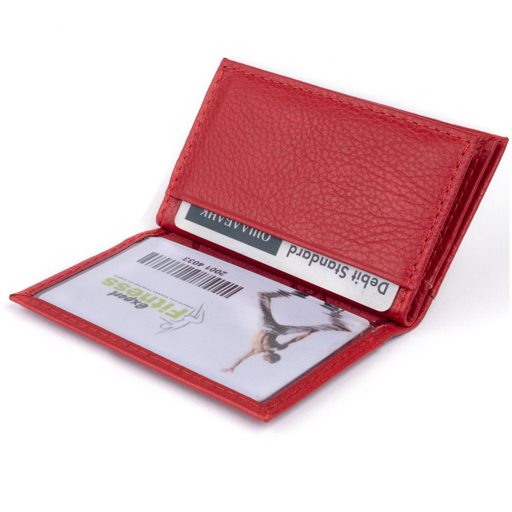 Визитница-книжка ST Leather 19214 Красная Киев - изображение 10