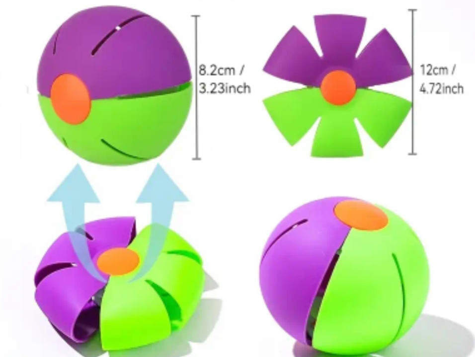 Мячик диск для собак 8 см фиолетово салатовый Киев - изображение 3
