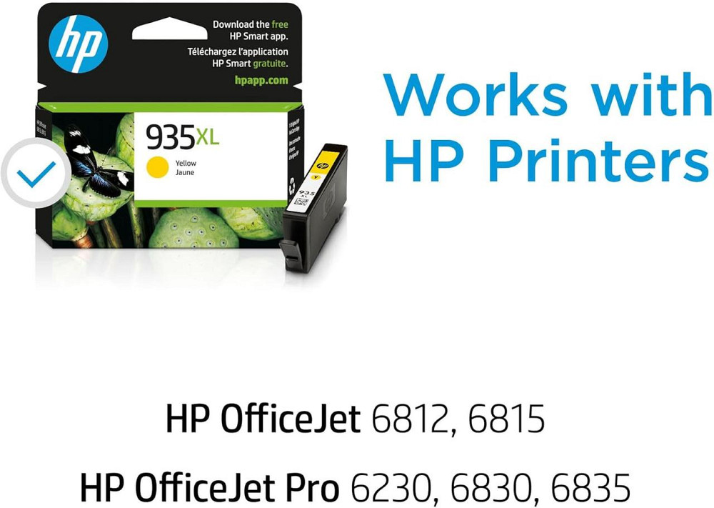 Картридж HP 935XL (C2P26AN) Желтый оригинал High Capacity 825 страниц для OfficeJet Pro 6220/6230/6830 купить Киев - изображение 2