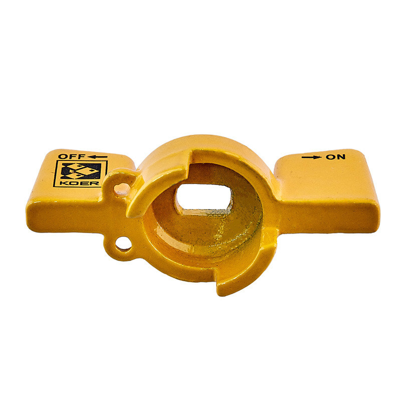 Ручка-бабочка Koer для крана шарового 1/2'' алюминиевая (цвет желтый) (KR4739) Киев - изображение 3