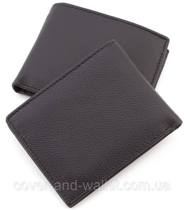 Стильный мужской кожаный кошелек на магнитной фиксации ST 1 Киев - изображение 8