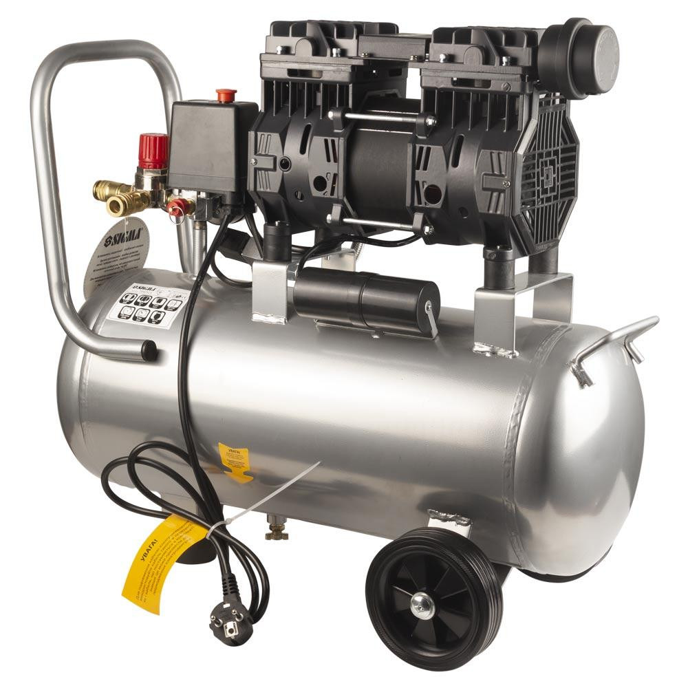 Компрессор двухцилиндровый безмасляный 1.1кВт 1400об/мин 160л/мин 8бар 58дБ 24л SIGMA (7042521) Ровно - изображение 7